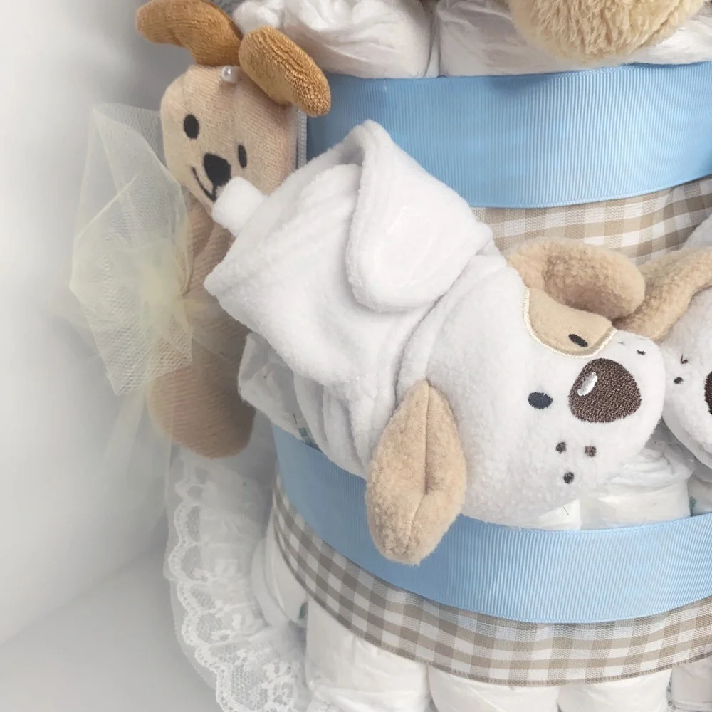 Puppy Diaper Cake